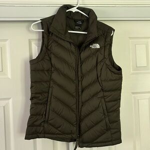 Green North Face vest